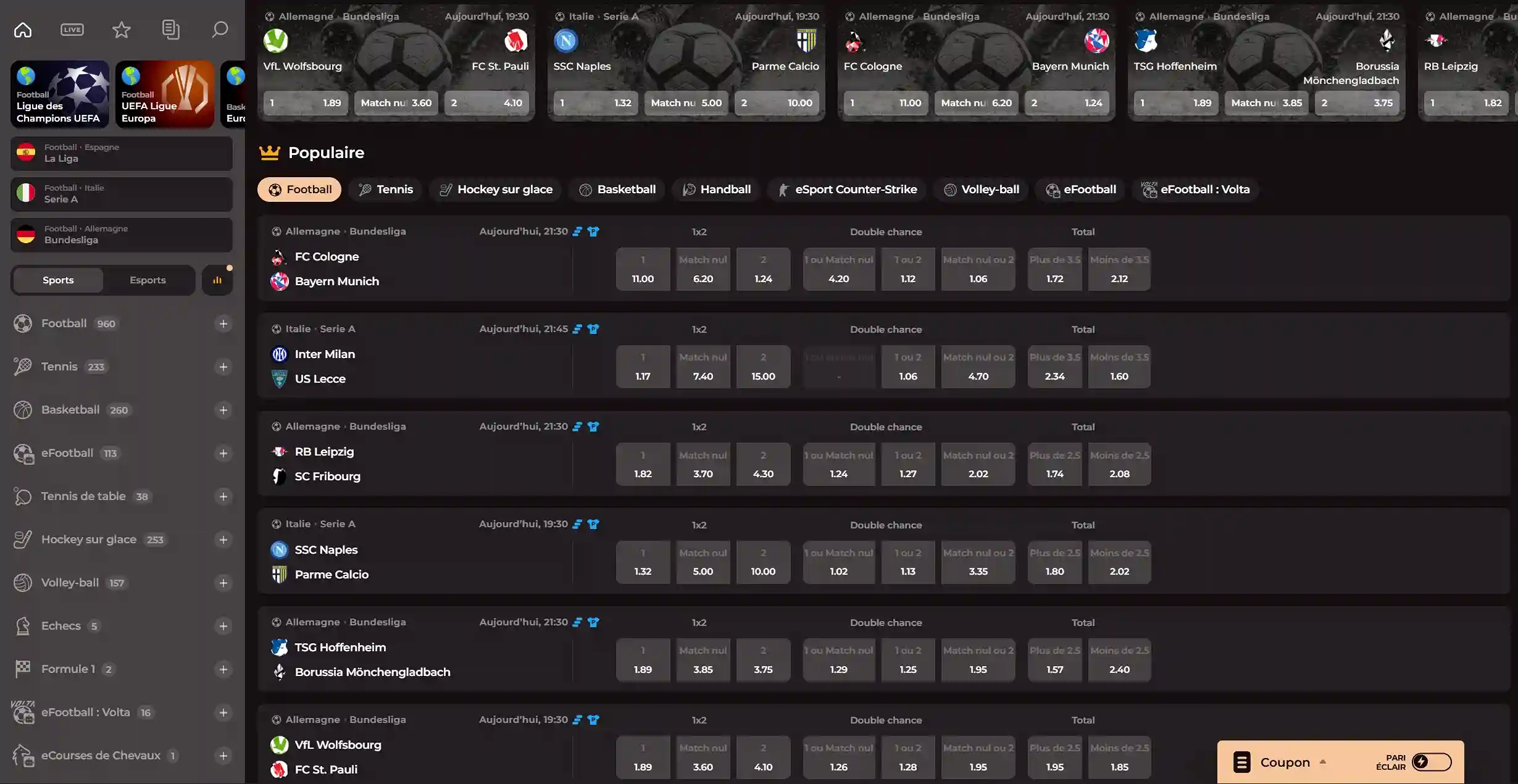 Rodeoslot Casino Paris sportifs